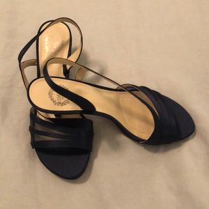 I. Miller navy blue heels. 2 1/2 high